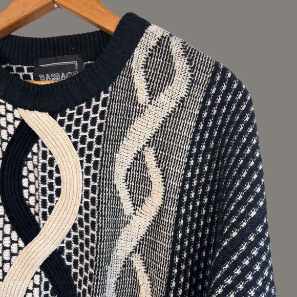 Vintage 90s Barrage Geometric Print Sweater - Picture 2 of 8